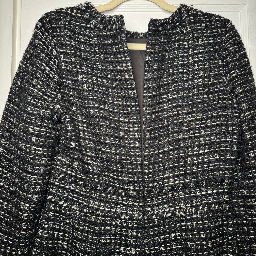 J. Crew Collection Black Label Tweed Career Dress Size 8 - Picture 10 of 13